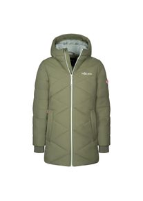 Funktionsmantel Trollkids "GIRLS BERGEN COAT", M&auml;dchen, Gr. 92, gr&uuml;n (dusky olive), Web, Obermaterial: 100% Polyester. Futter: 100% Polyester. Wattierung: 100% Polyester, unifarben, normal, hoch geschlossener Ausschnitt, eingesetzt eingefasste Kante, M&auml;ntel Funktionsmantel