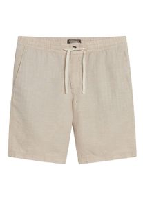 Bermudas Superdry "Bermuda-Shorts Drawstring Linen Shorts", Herren, Gr. XL, N-Gr, beige, Obermaterial: 58% Leinen LI. 42% Baumwolle CO., Hosen Bermudas