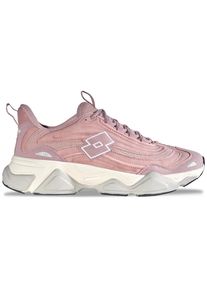 Sneaker Lotto, Damen, Gr. 41, dunkelrose, rose, Kunstfaser, Synthetik, Schuhe Sneaker, - im angesagten 90er Jahre Look