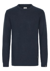 !Solid Strickfleece-Pullover SOLID "Strickpullover SDARON", Herren, Gr. L, blau (insignia blau), Obermaterial: 100% Polyacryl PAN., Pullover Strickfleece-Pullover