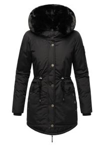 Wintermantel Navahoo "Wintermantel Sweety Deluxe", Damen, Gr. S, schwarz, Obermaterial: 60% Baumwolle CO. 40% Nylon NY. Obermaterial: Futter: 100% Polyester PES. 100% Polyester PES., M&auml;ntel Wintermantel