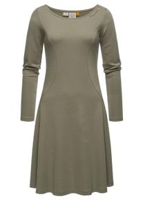 A-Linien-Kleid Ragwear "A-Linien-Kleid Appero", Damen, Gr. XL, N-Gr, gr&uuml;n (olive), Obermaterial: 70% Baumwolle CO. 30% Polyester PES., Kleider A-Linien-Kleid