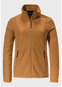 Sch&ouml;ffel Fleecejacke SCH&Ouml;FFEL "Fleece Jk Style Ash WMS", Damen, Gr. 44, 4745, braun, Oberstoff: 100% Polyester, regular fit, hoch geschlossener Ausschnitt, Jacken Fleecejacke