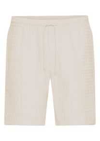 Chinoshorts Kronstadt "Chinoshorts KSEarnest", Herren, Gr. M, N-Gr, grau (feather gray), Obermaterial: 51% Baumwolle CO. 49% Polyester PES., Hosen Chinoshorts