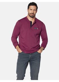 Sweatshirt Jan Vanderstorm "Sweatshirt JORNSEN", Herren, Gr. L, rot (dunkelrot), Obermaterial: 100% Baumwolle CO., Shirts Sweatshirt