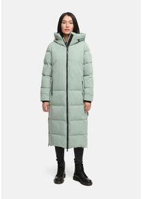 Winterjacke Marikoo "Marikoo Honiaa Damen Winter Steppmantel Parka N074", Damen, Gr. 3XL, gr&uuml;n (smokeymint), Obermaterial: 100% Polyester PES., Jacken Winterjacke