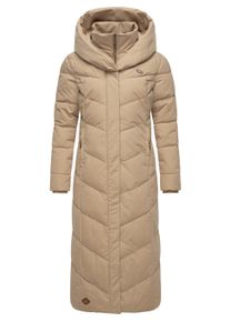 Steppmantel Ragwear "Steppmantel Natalka Extralong", Damen, Gr. 4XL, grau (taupe24), Obermaterial: 100% Polyester PES. Obermaterial: Futter: 100% Polyester PES. 100% Polyester PES., M&auml;ntel Steppmantel