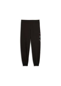 Trainingshose Puma "ESS LOGO LAB EXECUTION SWEATPANTS TR B", Jungen, Gr. 152, N-Gr, schwarz (Puma schwarz), Sweatware, Obermaterial: 68% Baumwolle, 32% Polyester, bedruckt, regular fit normal, Hosen Trainingshose, sportlicher Stil, f&uuml;r Jugendliche, mit Eingrifftaschen, Regular Fit