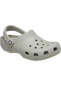 Clog Crocs "Classic", Damen, Gr. 45, grau (hellgrau), Obermaterial: 50% Polyester PES. 50% Sonstiges Material (Ananasfaser) AM_PF ., Schuhe Clog