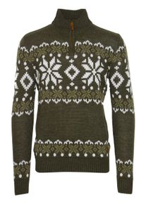 !Solid Troyer SOLID "Troyer SDNorwin", Herren, Gr. 3XL, gr&uuml;n (rosin melange), Obermaterial: 100% Polyacryl PAN., Pullover Troyer