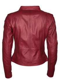 Lederjacke Maze "Lederjacke Marcie", Damen, Gr. S, rot, Obermaterial: 100% Lammleder LEL. Futter: 100% Polyester PES., Jacken Lederjacke