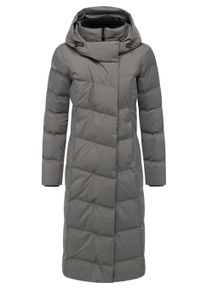 Wintermantel Ragwear "Wintermantel Pavla Long Soft YOUMODO", Damen, Gr. 3XL, grau (stone grau), Obermaterial: 100% Polyester PES. Obermaterial: Futter: 100% Polyester PES. 100% Polyester PES., M&auml;ntel Wintermantel