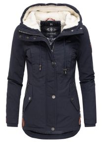 Winterjacke Marikoo "Winterjacke Bikoo", Damen, Gr. XS, blau, Obermaterial: 100% Baumwolle CO. Obermaterial: Futter: 100% Polyester PES. 100% Polyester PES., Jacken Winterjacke