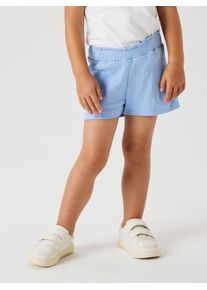 Shorts name it "NMFSURAJALI SHORTS NOOS", Jungen, Gr. 104, N-Gr, serenity (blank), Jersey, Obermaterial: 95% Baumwolle, 5% Elasthan, unifarben, normal kurz, Hosen Shorts, Baumwollmischung, Paperbag B&uuml;ndchen, innen verstellbar, Stretch