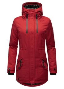 Wintermantel Navahoo "Wintermantel Avrille II", Damen, Gr. S, rot (blood rot), Obermaterial: 70% Baumwolle CO. 30% Polyester PES. Obermaterial: Futter: 100% Polyester PES. 100% Polyester PES., M&auml;ntel Wintermantel