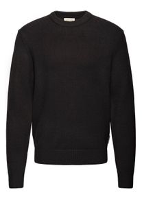 Strickfleece-Pullover Casual Friday "Strickpullover CFANDRO", Herren, Gr. M, schwarz (schwarz beauty), Obermaterial: 50% Polyacryl PAN. 28% Polyester PES. 22% Nylon NY., Pullover Strickfleece-Pullover