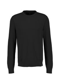 Strickpullover Lerros "Basic Strickpullover", Herren, Gr. M, schwarz, 100% Baumwolle, Pullover Strickpullover
