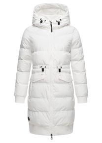 Steppmantel Ragwear "Steppmantel Briosh", Damen, Gr. XS, wei&szlig;, Obermaterial: 100% Polyester PES. Obermaterial: Futter: 100% Polyester PES. 100% Polyester PES., M&auml;ntel Steppmantel