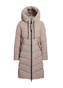 Steppmantel Khujo "Steppmantel Mikia2-YM", Damen, Gr. S, grau (greige), Obermaterial: 100% Polyester PES. Obermaterial: Futter: 100% Nylon NY. 100% Polyester PES., M&auml;ntel Steppmantel