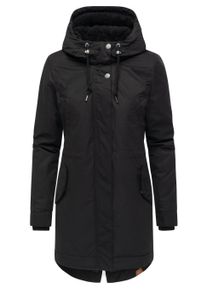 Kurzmantel Ragwear "Kurzmantel Cannas YOUMODO", Damen, Gr. M, schwarz, Obermaterial: 65% Polyester PES. 35% Baumwolle CO. Obermaterial: Futter: 100% Polyester PES. 100% Polyester PES., M&auml;ntel Kurzmantel