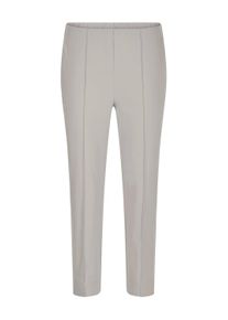 Stretch-Hose GOLDNER "7/8-Bengalinhose BELLA mit Biesen", Damen, Gr. 46, N-Gr, beige (stein), Obermaterial: 67% Baumwolle CO. 28% Polyamid PA. 5% Elasthan EL., Hosen Stretch-Hose