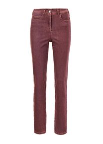 Regular-fit-Jeans GOLDNER "Damen Jeans Slim Fit LOUISA mit Stretch-Anteil", Damen, Gr. 48, N-Gr, braun (rostbraun), Obermaterial: 70% Baumwolle CO. 27% Polyester PES. 3% Elasthan EL., Jeans Regular-fit-Jeans