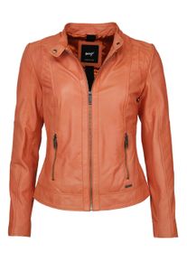 Lederjacke Maze "Lederjacke Marcie", Damen, Gr. S, orange, Obermaterial: 100% Lammleder LEL. Futter: 100% Polyester PES., Jacken Lederjacke