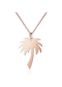 Edelstahlkette AILORIA "Halskette PALMIER", Damen, gold (ros&eacute;gold), Halsketten Edelstahlkette