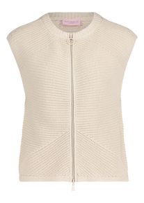 Strickjacke Betty Barclay "Grobstrickjacke ohne Arm", Herren, Gr. 38, beige, Obermaterial: 60% Baumwolle CO. 40% Polyacryl PAN., Strickjacken Strickjacke