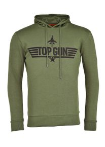 Kapuzensweatshirt Top Gun "Kapuzenpulli PP201018", Herren, Gr. XL, gr&uuml;n (olive), Obermaterial: 60% Baumwolle CO. 40% Polyester COOLMAX PES(Coolmax)., Pullover Kapuzensweatshirt