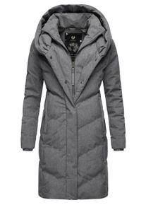 Steppmantel Ragwear "Steppmantel Natalka", Damen, Gr. XXL, grau (grau22), Obermaterial: 100% Polyester PES. Obermaterial: Futter: 100% Polyester PES. 100% Polyester PES., M&auml;ntel Steppmantel