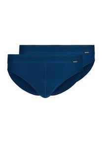 Slip Skiny "Slip 2er Pack", Herren, Gr. XXL, blau, Obermaterial: 100% Baumwolle CO., Unterhosen Slip