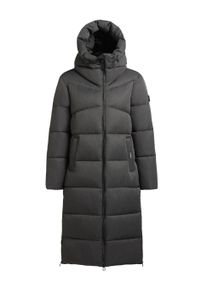 Steppmantel Khujo "Steppmantel Lima", Damen, Gr. XL, grau (schwarz melange grau), Obermaterial: 100% Polyester PES. Obermaterial: Futter: 100% Polyester PES. 100% Polyester PES., M&auml;ntel Steppmantel