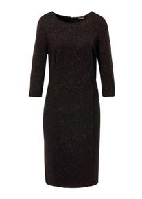 Abendkleid GOLDNER "Kurzgr&ouml;&szlig;e Festliches Kleid mit Goldglanz", Damen, Gr. 21, K-Gr, gold (schwarz, kupferfarben, gold, gemustert), Obermaterial: 72% Viskose CV. 20% Polyester PES. 8% Elasthan EL., Gerade, Kleider Abendkleid, Glitzereffekt