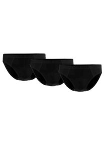 Slip Seidensticker "Slip 3er Pack", Herren, Gr. XXL, schwarz, Obermaterial: 95% Baumwolle CO. 5% Elasthan EL., Unterhosen Slip
