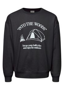 !Solid Longpullover SOLID "Sweatshirt SDHamad", Herren, Gr. S, schwarz (true schwarz), Obermaterial: 60% Baumwolle CO. 40% Polyester PES., Pullover Longpullover