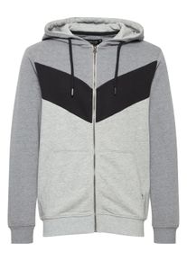 Kapuzensweatjacke INDICODE "Kapuzensweatjacke IDPock", Herren, Gr. XL, grau (grau mix), Obermaterial: 60% Baumwolle CO. 40% Polyester PES., Sweatjacken Kapuzensweatjacke