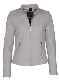 Lederjacke Maze "Lederjacke Marcie", Damen, Gr. 3XL, blau (sky), Obermaterial: 100% Lammleder LEL. Futter: 100% Polyester PES., Jacken Lederjacke