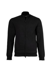 Sweatshirt Emporio Armani "Sweatjacke Basic Terry", Herren, Gr. L, schwarz, Obermaterial: 60% Baumwolle CO. 40% Polyester PES., Sweatshirts Sweatshirt