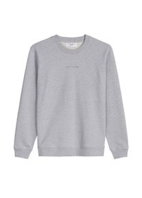 Marc O'Polo Sweatshirt MARC O'POLO DENIM "Sweatshirt Crew Neck, Print, Melange, Reg Fit 1er Pack", Herren, Gr. XL, grau (hellgrau), Obermaterial: 100% Baumwolle CO., Sweatshirts Sweatshirt