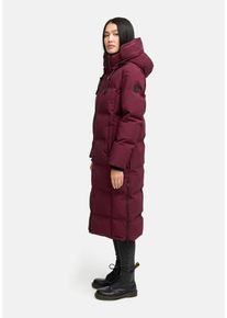 Winterjacke Marikoo "Marikoo Tikoraa Damen lange Winterjacke Steppjacke N102", Damen, Gr. XS, rot (wine), Obermaterial: 100% Polyester PES., Jacken Winterjacke