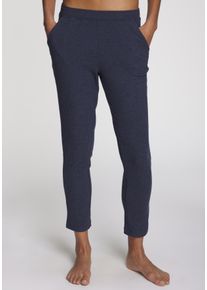 Pyjamahose s.Oliver, Damen, Gr. 44/46, N-Gr, dunkelblau, meliert, Rippstrick, Obermaterial: 92% Viskose, 8% Elasthan, meliert, l&auml;ssig geschnitten lang, Hosen Pyjamahose, aus weicher Rippqualit&auml;t