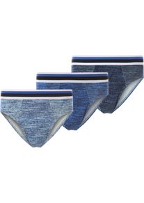 Slip Babista "3er Pack Slip TALDON", Herren, Gr. L, blau, Obermaterial: 95% Baumwolle CO. 5% Elasthan EL., Unterhosen Slip