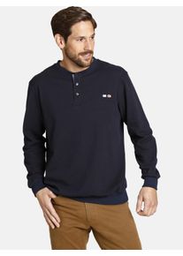 Sweatshirt Jan Vanderstorm "Sweatshirt VILJAR", Herren, Gr. 5XL, blau (dunkelblau), Obermaterial: 100% Baumwolle CO., Shirts Sweatshirt