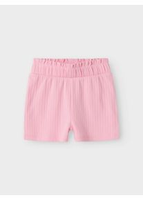 Shorts name it "NMFSURAJALI SHORTS NOOS", Jungen, Gr. 80, N-Gr, rosa (pink frosting), Jersey, Obermaterial: 95% Baumwolle, 5% Elasthan, unifarben, normal kurz, Hosen Shorts, Baumwollmischung, Paperbag B&uuml;ndchen, innen verstellbar, Stretch