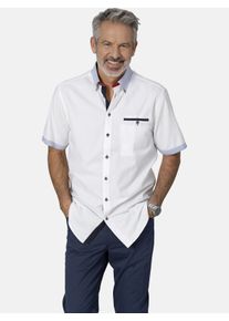 Kurzarmhemd Babista "Kurzarmhemd FLOREVETTO", Herren, Gr. 5XL, weit, wei&szlig;, Obermaterial: 100% Baumwolle CO., Hemden Kurzarmhemd