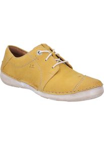 Schn&uuml;rschuh Josef Seibel "Fergey 20, gelb-kombi", Damen, Gr. 45, gelb (gelb, kombi), Obermaterial: 100% Rindsleder Leather cow., Schuhe Schn&uuml;rschuh