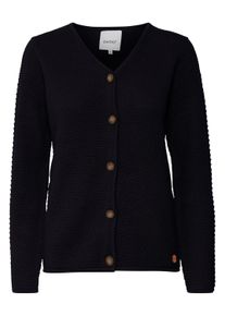 Cardigan oxmo "Cardigan OXHelga", Damen, Gr. XL, schwarz, Obermaterial: 100% Baumwolle CO., Strickjacken Cardigan