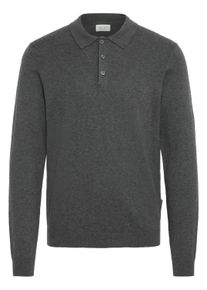 Longsleeve Casual Friday "Strickpullover CFFRODE", Herren, Gr. M, grau (dunkelgrau melange), Obermaterial: 95% Baumwolle CO. 5% Kaschmir WS., Shirts Longsleeve