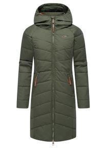 Steppmantel Ragwear "Steppmantel Dizzie Coat", Damen, Gr. XXL, gr&uuml;n (schwarz olive24), Obermaterial: 100% Polyester PES. Obermaterial: Futter: 100% Polyester PES. 100% Polyester PES., M&auml;ntel Steppmantel